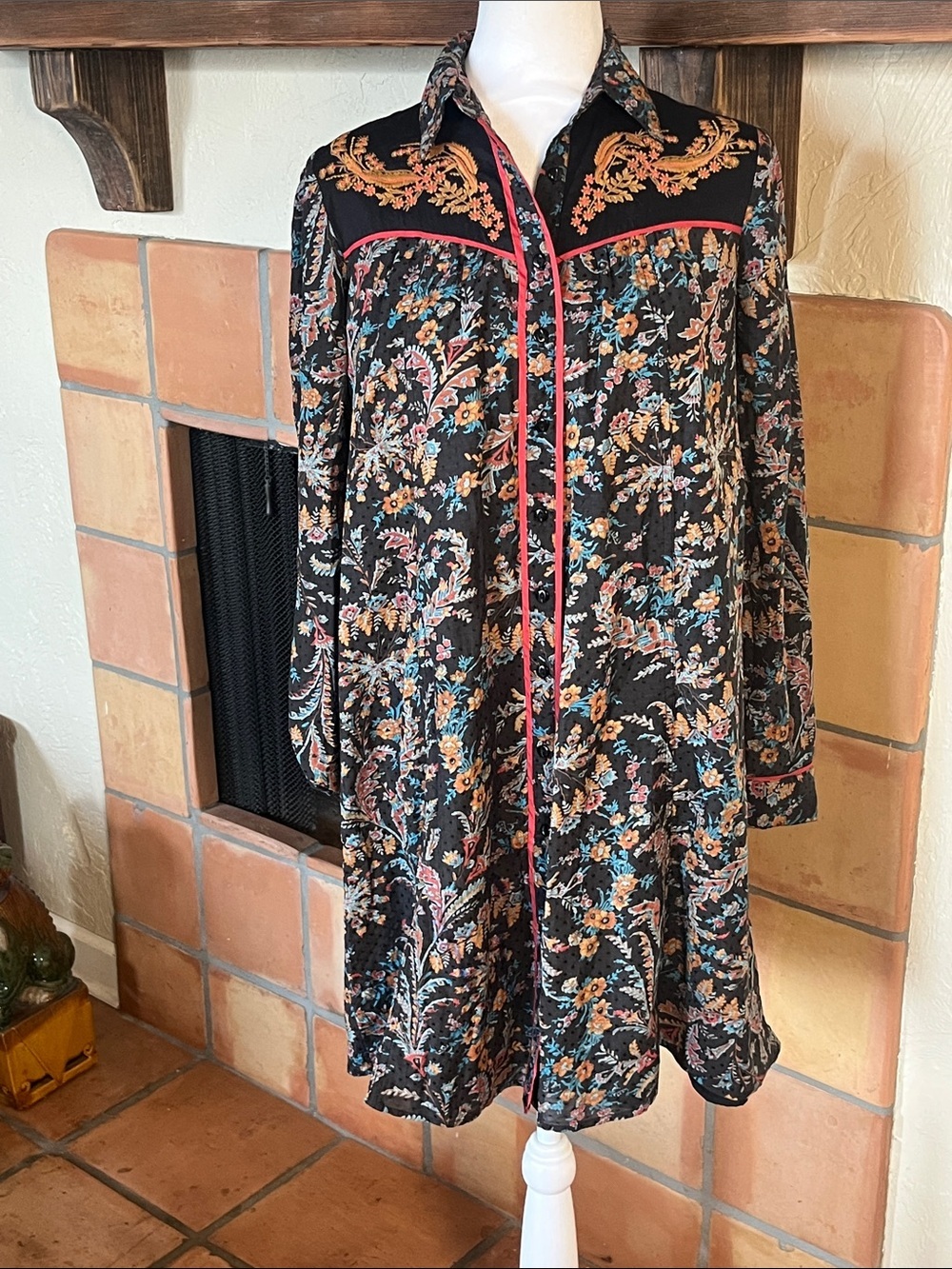 Holding Horses/Anthropologie Escalante Western shirt dress, sizes 0 and 2